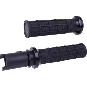 ODI Hart-Luck Signature V-Twin Lock-On™ Grips - CVO - Black/Black V31HTC-BB-B