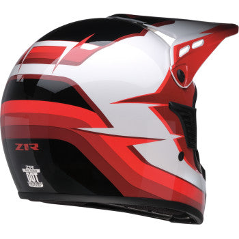 Z1R Child Dirt Maxx Helmet - Vortex - Red/White - L/XL 0111-1743
