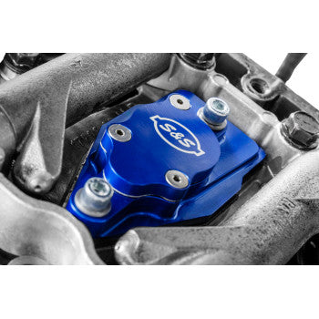 S&S CYCLE Billet Head Breather Kit - Anodized Blue - Twin Cam '99-'17 900-1299