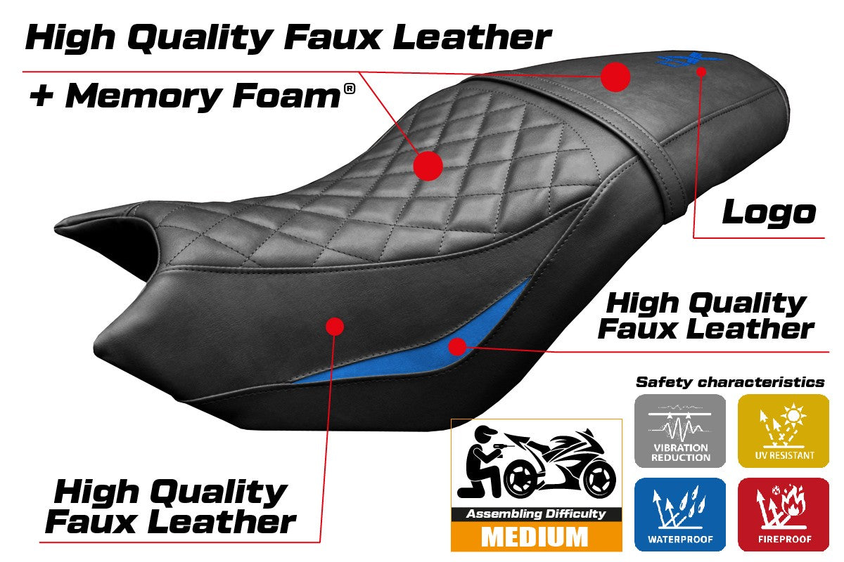 Tappezzeria Italia CF Moto 700 CL X 2021-2025 Seat Cover Comfort Blue Black