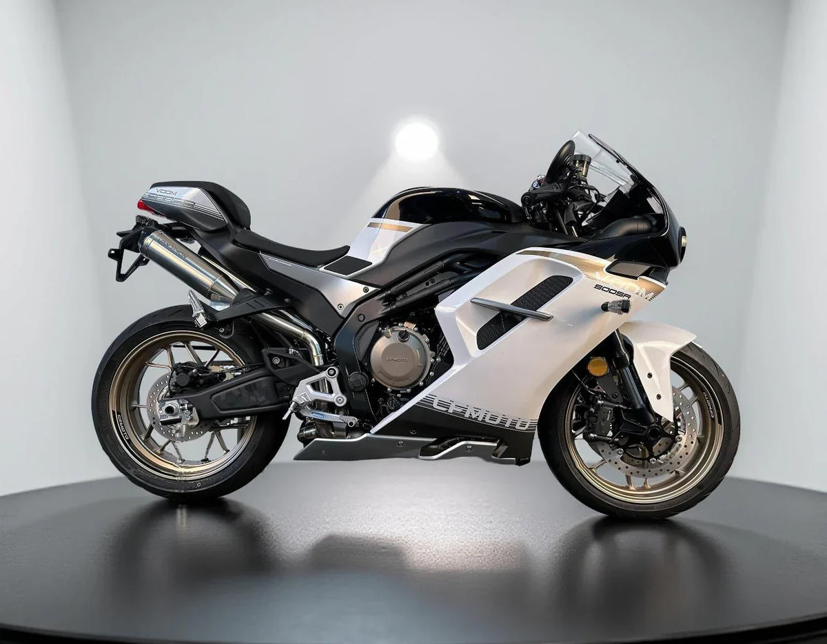 Vandemon CFMOTO 500SR 2025 VROOM Vandemon High Mount Stainless Steel Exhaust System VA-164 CFMOTO500SRSSPOLEXHA