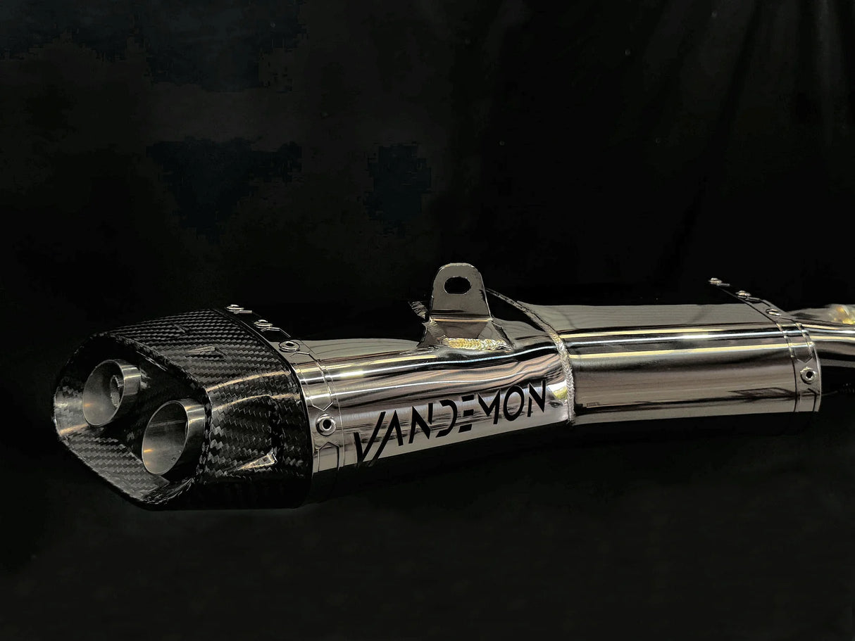 Vandemon CFMOTO 450SR & 450SR-S Low Mount Single Side Exit Exhaust System 2022-2025 CFMOTO450SRSLMSSEXHA VA-102