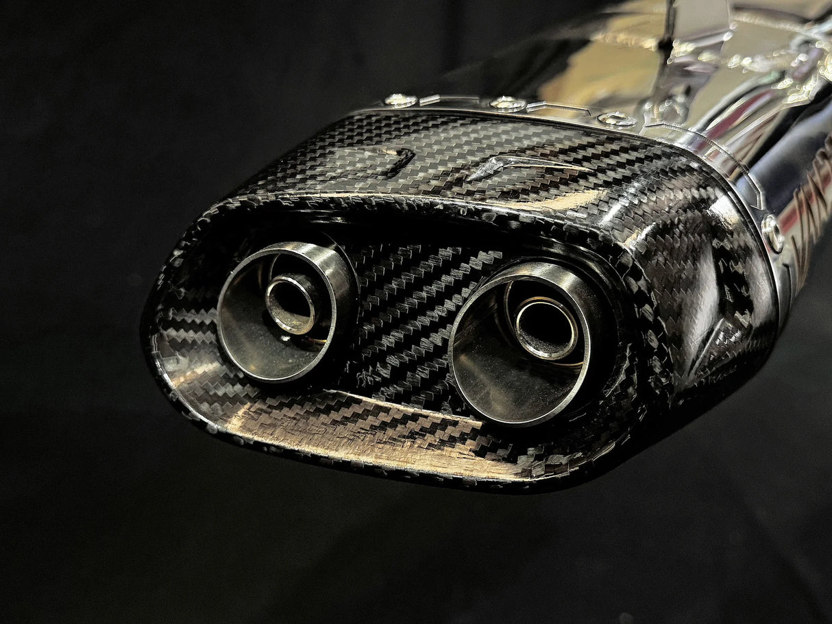 Vandemon CFMOTO 450SR & 450SR-S Low Mount Single Side Exit Exhaust System 2022-2025 CFMOTO450SRSLMSSEXHA VA-102