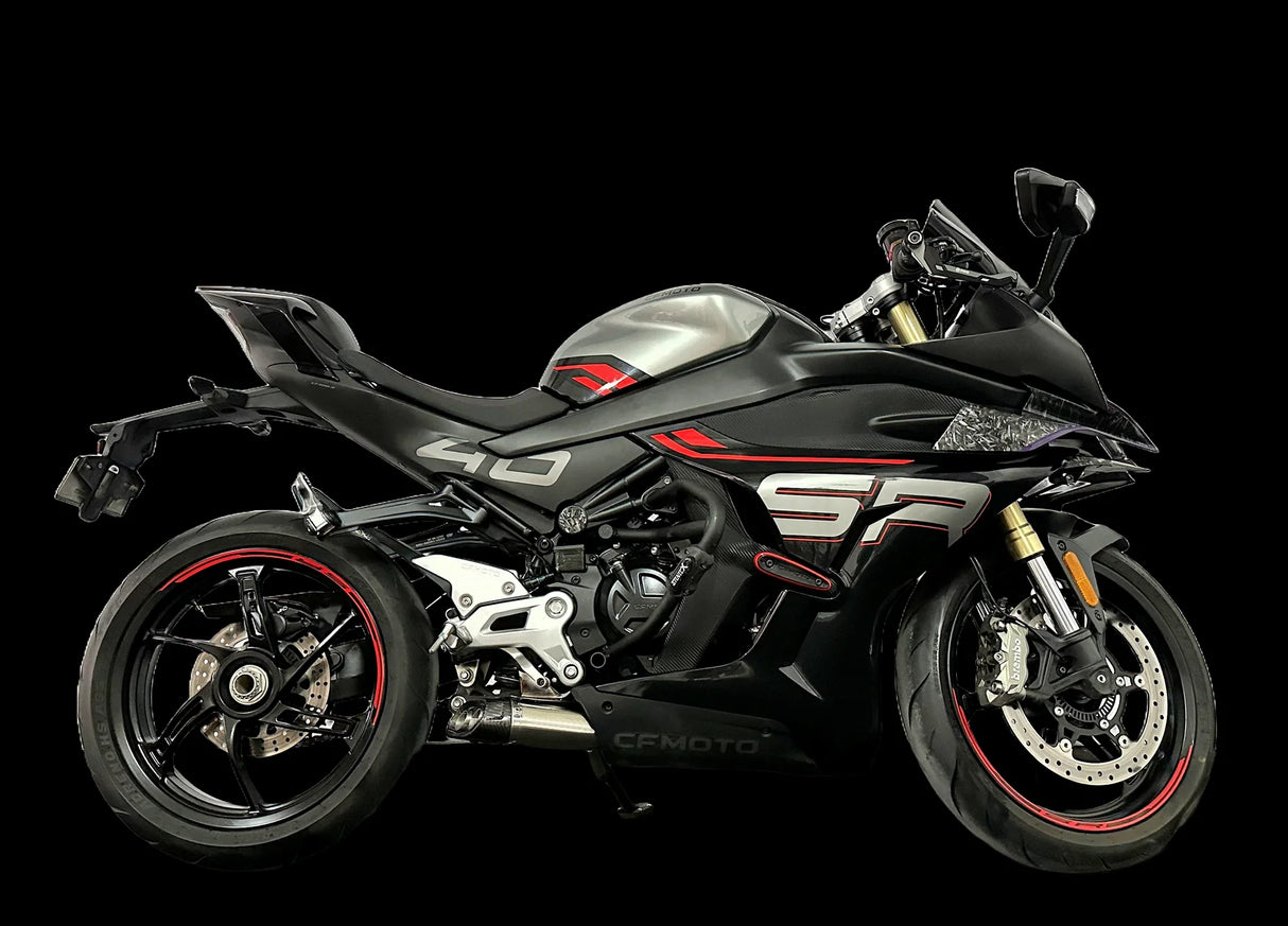 Vandemon CFMOTO 450SR & 450SR-S Low Mount Single Side Exit Exhaust System 2022-2025 CFMOTO450SRSLMSSEXHA VA-102