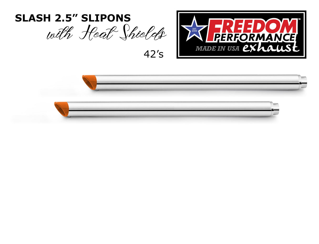 HARLEY TOURING SLASH 2.5" SLIP-ONS *CHECK DESCRIPTION FOR YEAR FITMENTS*
