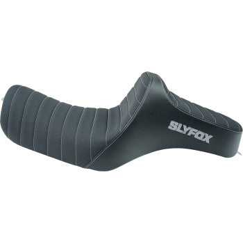 SLYFOX Highnoon Seat - Vinyl - Classic Stitch - Silver Logo - XL 4709B-SlyFox