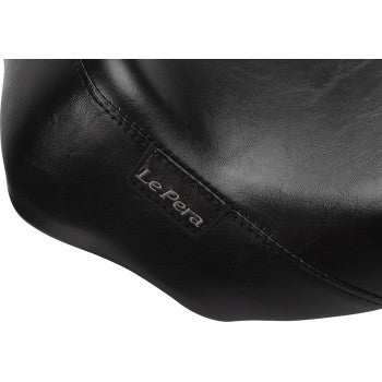 LE PERA Bare Bones Solo Seat - Smooth - Black - FLH/FLT '23-'24 LV-005