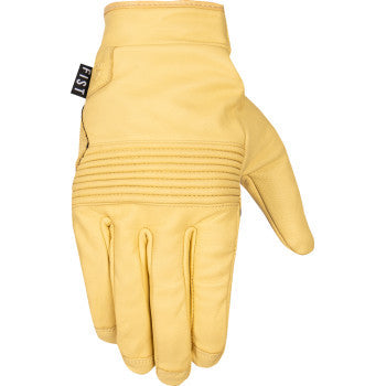 FIST HANDWEAR Road Warrior Leather Gloves - Yellow - 2XS F-GRW-01324-XXS