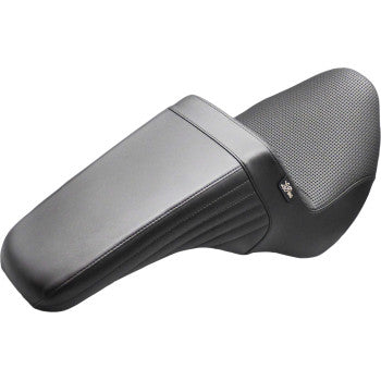LE PERA Kickflip Up Front Seat - Basketweave - Black - FL/FX '18-'25 LYU-590BW