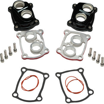 REVOLUTION PERFORMANCE, LLC Tappet Cover - Tap-It-Right Kit - Gloss Black with Red Base - M8 TIR-RB