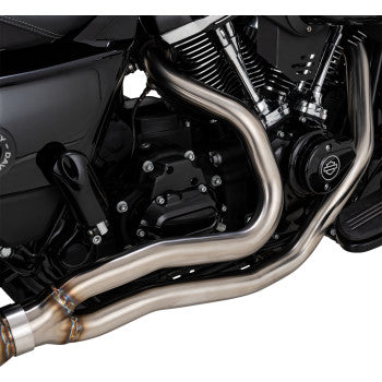 VANCE & HINES 2-into-1 Gaslighter Exhaust System - M8 Touring - Brushed 27347 1810-3311