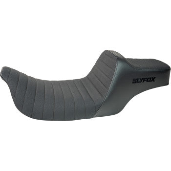 SLYFOX Highnoon Seat - Vinyl - Classic Stitch - Black Logo - FL '97-'07 4702A-SlyFox