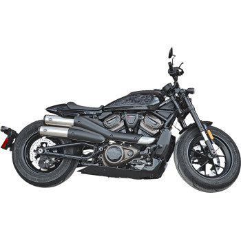 S&S CYCLE 4" Grand National Slip-On Muffler - Stainless Steel Sportster S 2021-2024 RH1250S S 550-1111