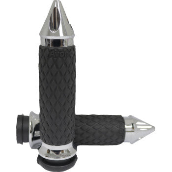 AVON Grips - Diamond Contour - Spike - Chrome DIA-60-CH-SPIK