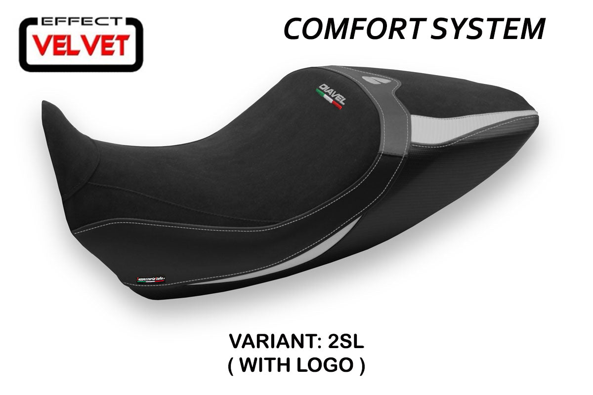 Tappezzeria Italia Ducati Diavel 1260 2019-2023 Seat Cover Comfort in Silver