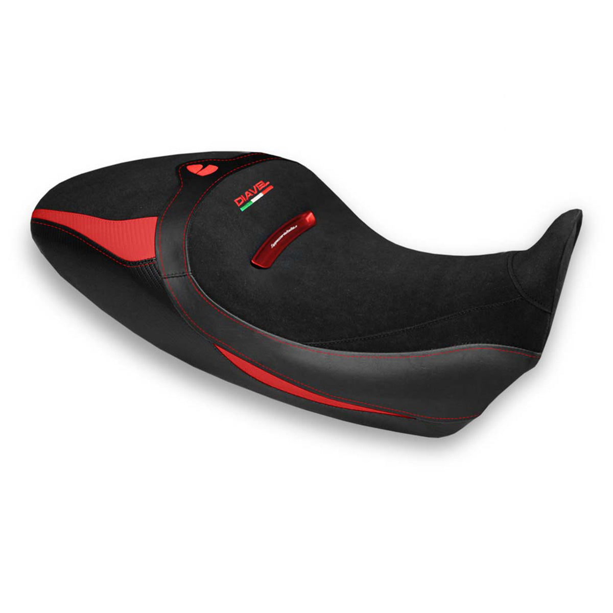 Tappezzeria Italia Ducati Diavel 1260 1260S 2019-2023 Seat Cover Comfort in Red and Black