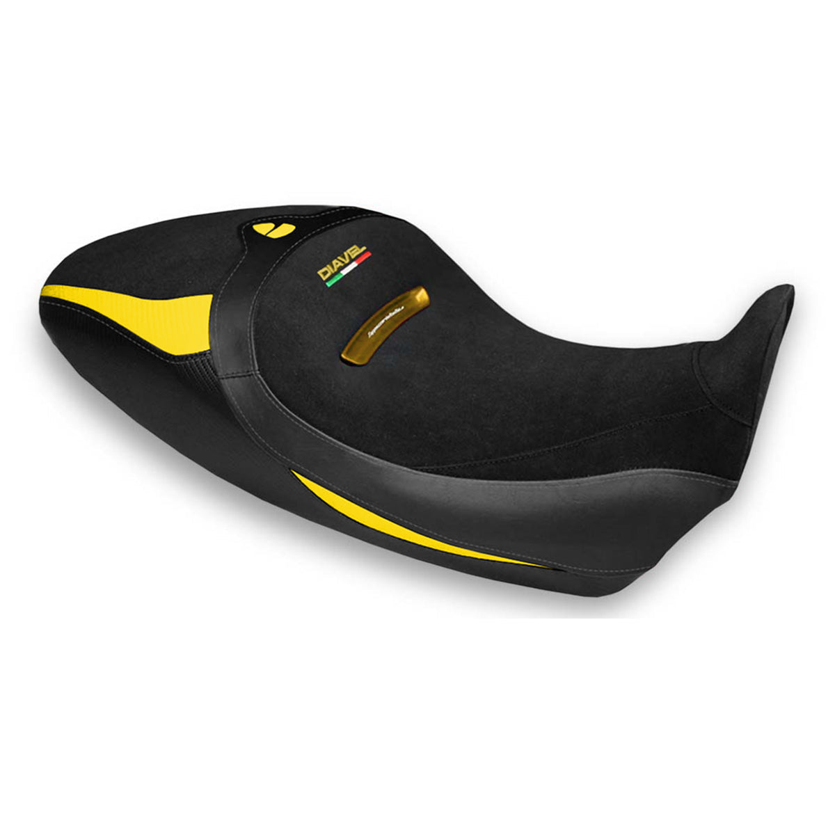 Tappezzeria Italia Ducati Diavel 1260 1260S 2019-2023 Seat Cover Comfort in Yellow and Black