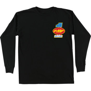 FMF America First Long-Sleeve T-Shirt - Black - Small HO25119901BLKSM