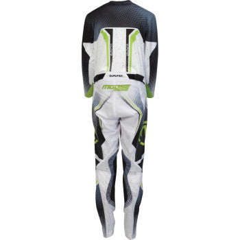 MOOSE OFFROAD Youth Qualifier® Jersey - White/Black/Green - XL 2912-2642