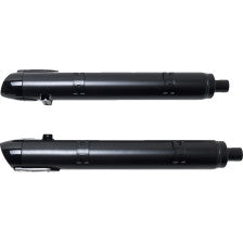 S&S CYCLE 4" Broadhead Slip-On Mufflers Slash Cut Indian Chieftain Black 550-1075