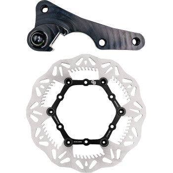 GBRAKES Brake Rotor Kit 270mm Floating Wave Rotor + Bracket GBDOS3
