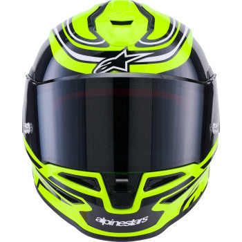 ALPINESTARS Helmet S-R7 Zeal Yl Fl/Bk/Wh Gloss Ece06/Dot L 8202826-5021-L