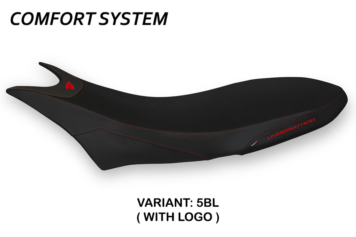 Tappezzeria Italia Ducati Hypermotard 950 2019-2025 Seat Cover Comfort in Black
