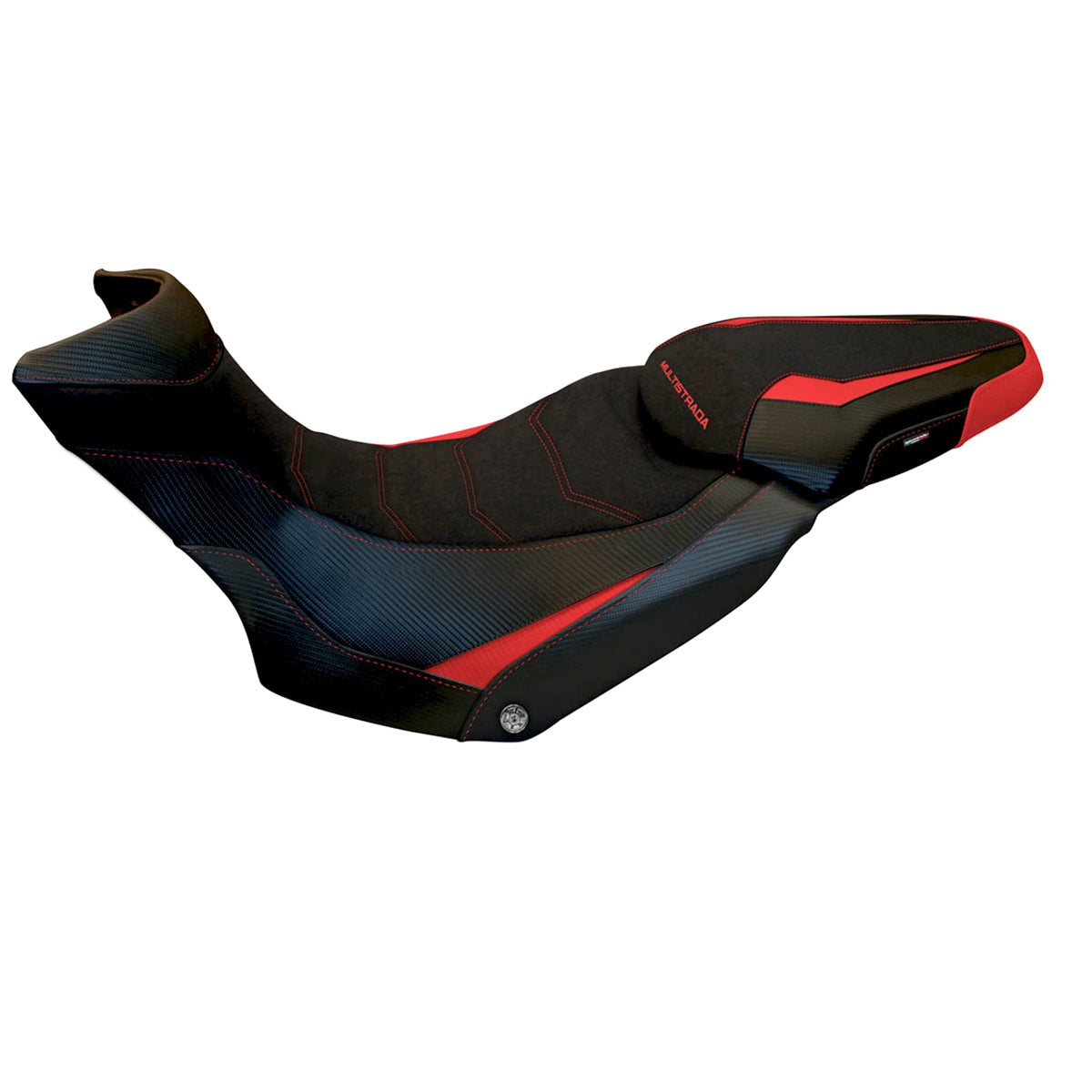 Tappezzeria Italia Ducati Multistrada 1200 1260 Enduro 2016-2021 Seat Cover in Grip Red