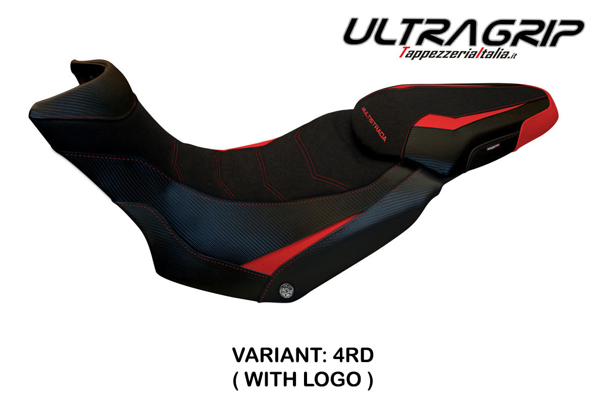 Tappezzeria Italia Ducati Multistrada 1200 1260 Enduro 2016-2021 Seat Cover in Grip Red