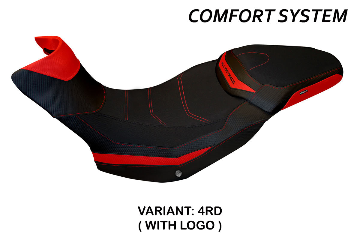Tappezzeria Italia Ducati Multistrada 1200 1260 Enduro 2016-2021 Seat Cover Comfort in Red
