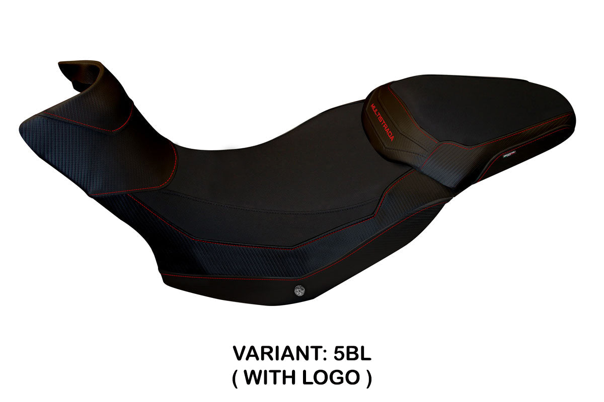 Tappezzeria Italia Ducati Multistrada 1200 1260 Enduro 2016-2021 Seat Cover in Black