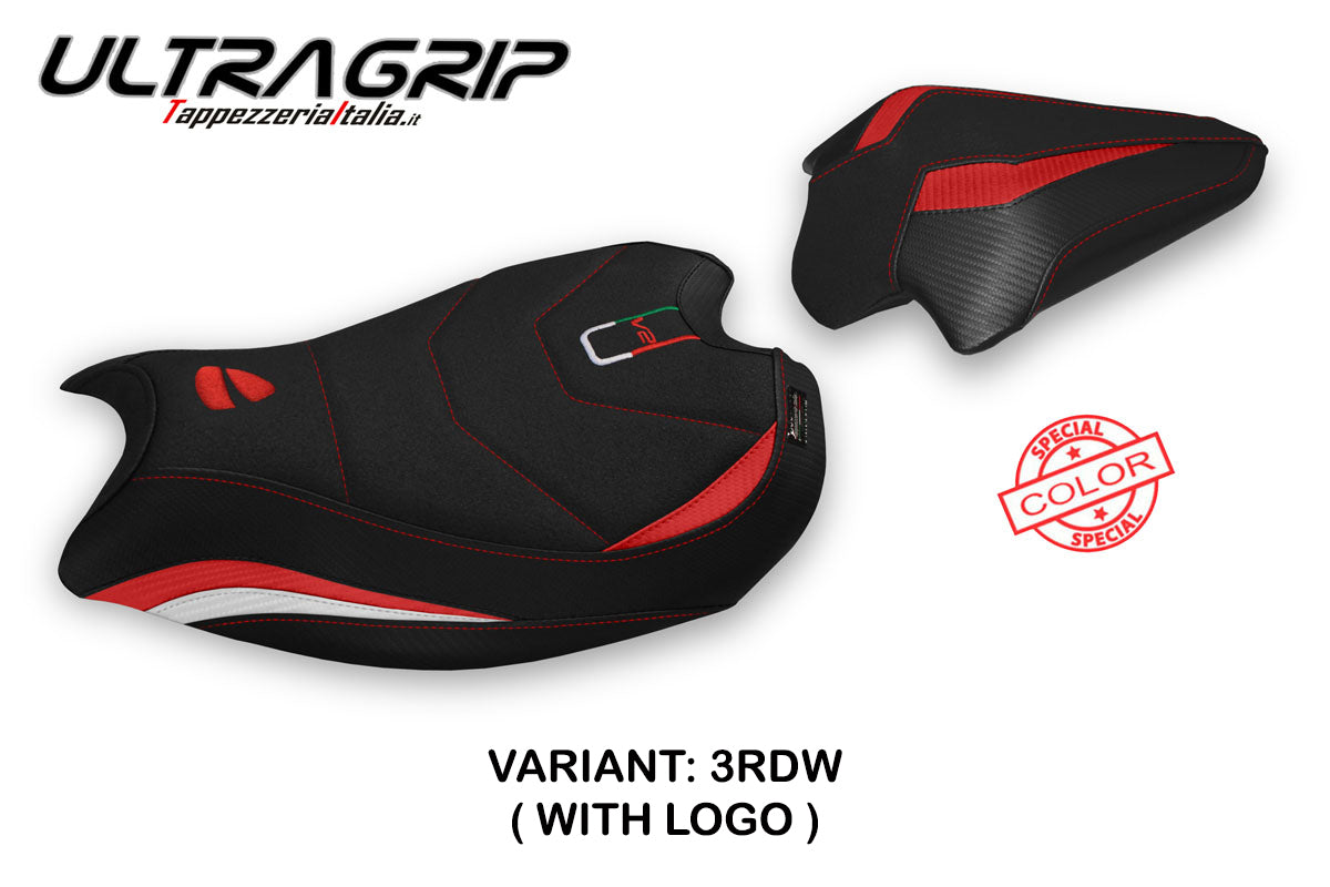 Tappezzeria Italia Ducati Panigale V2 2020-2024 Seat Cover Ultragrip in Red and White
