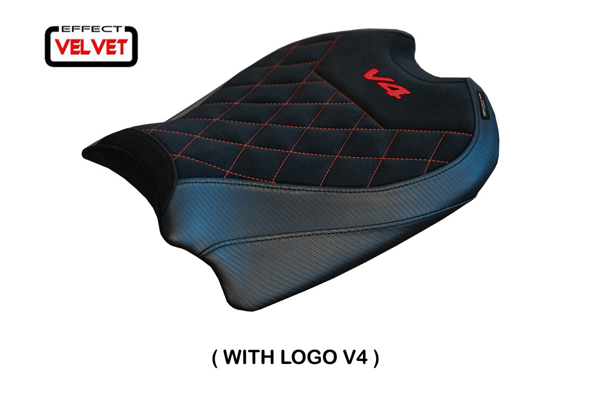Tappezzeria Italia Ducati Panigale V4 2018-2024 Seat Cover in Black Diamond