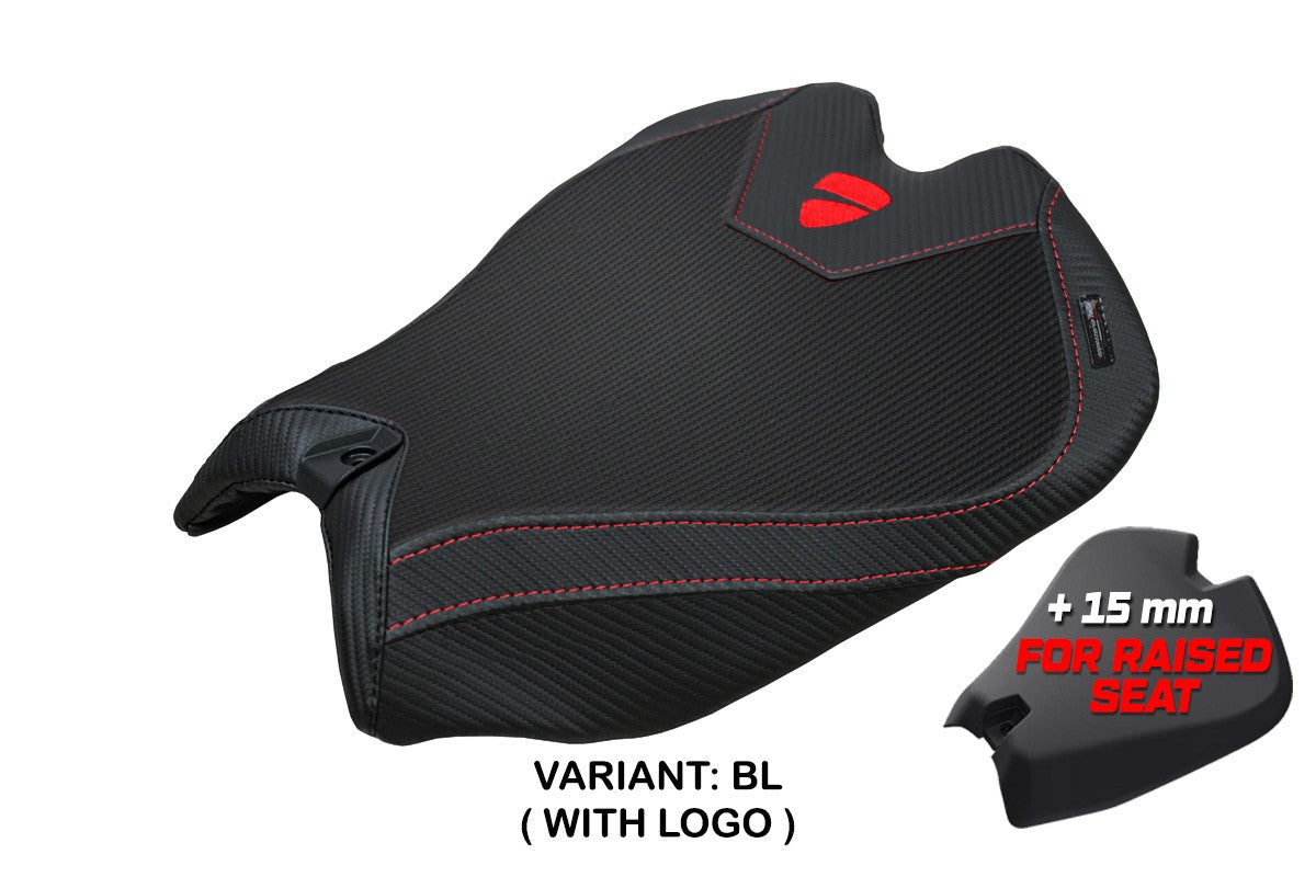Tappezzeria Italia Ducati Panigale V4 2025 Seat Cover Black Logo Ducati