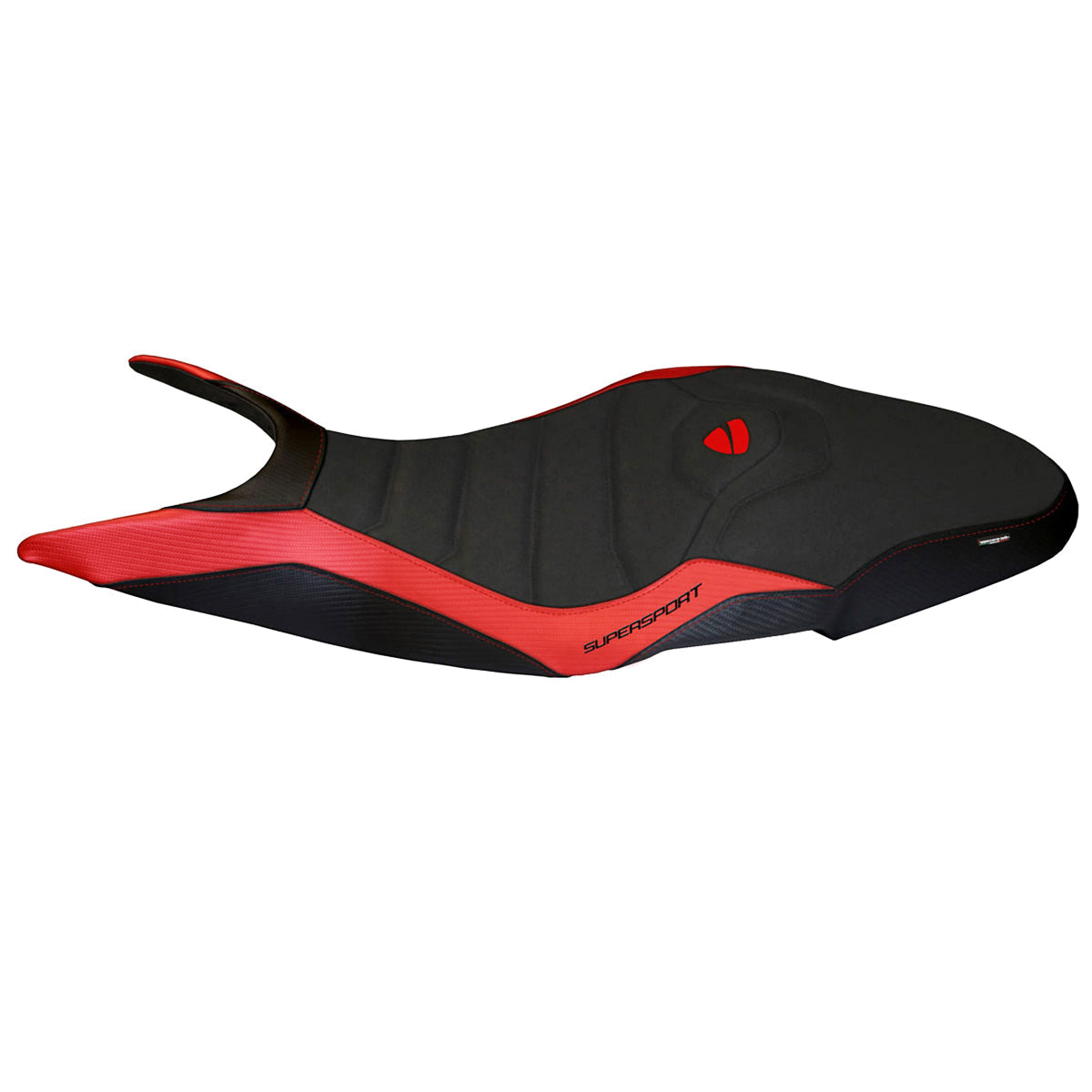 Tappezzeria Italia Ducati Super Sport 950S 2017-2024 Seat Cover Ultragrip in Red and Black