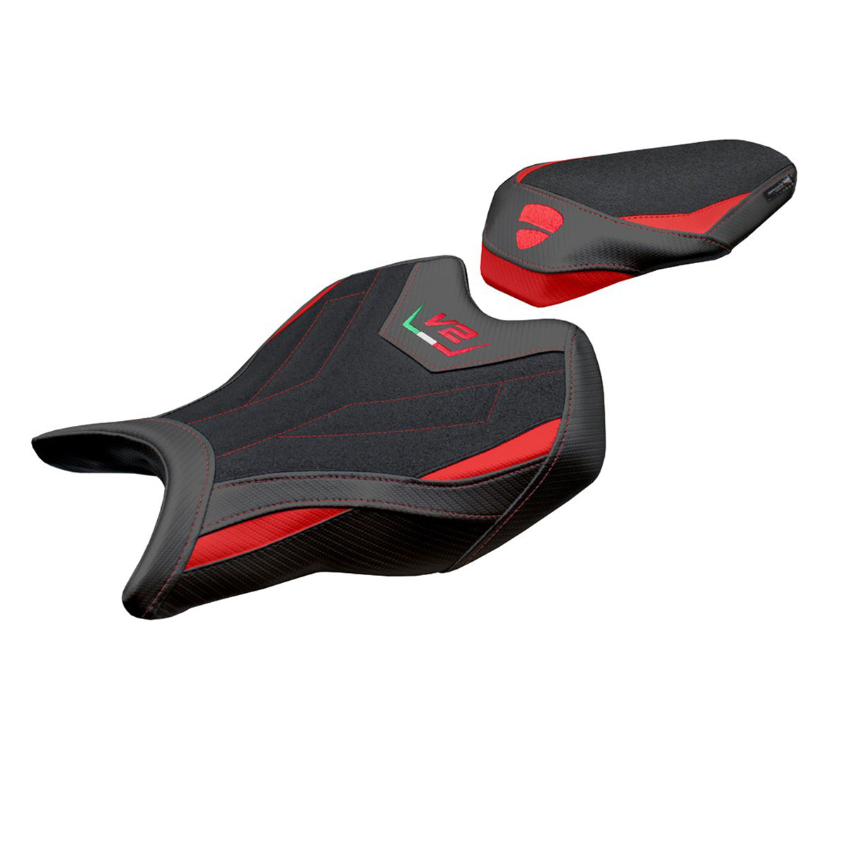 Tappezzeria Italia Ducati Streetfighter V2 2025 Seat Cover Ultragrip Red Black