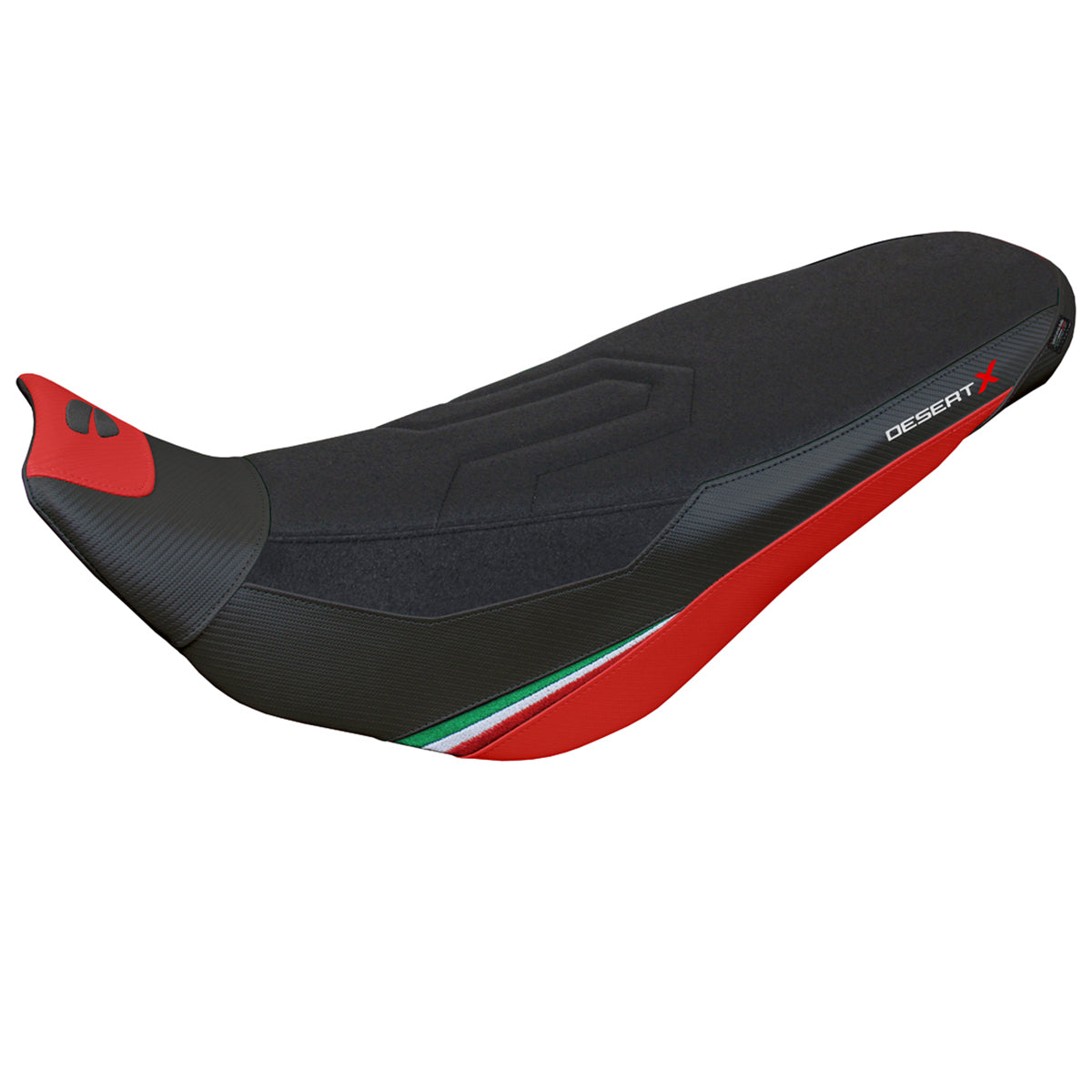 Tappezzeria Italia Ducati Desert X Rally 2022-2025 Seat Cover in Keren Comfort Red and Black