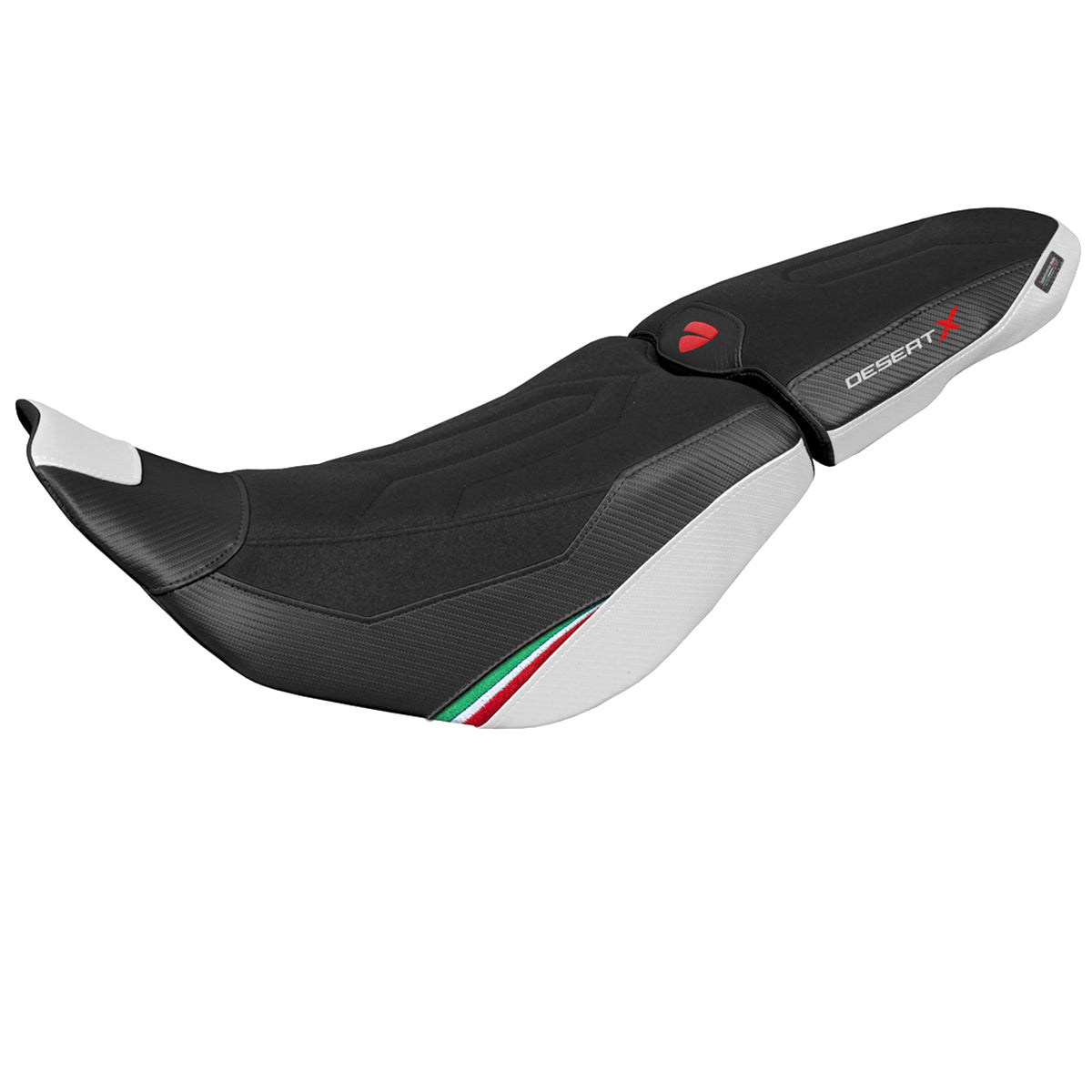 Tappezzeria Italia Ducati Desert X 2022-2025 Seat Cover in Trico Comfort Ultragrip White