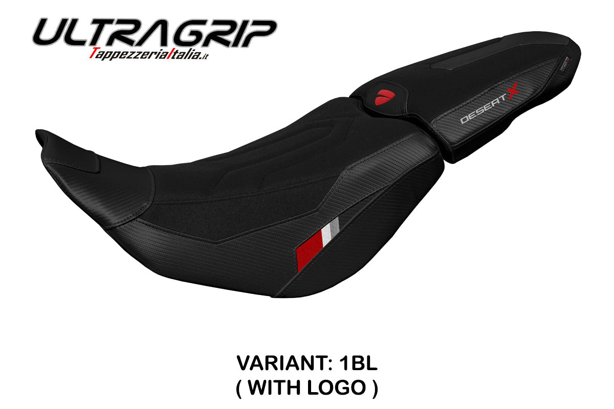 Tappezzeria Italia Ducati Desert X 2022-2025 Seat Cover in Thar Ultragrip Black