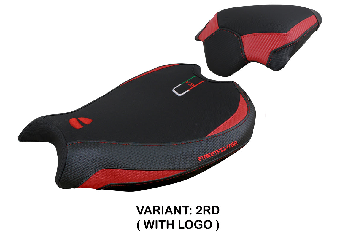 Tappezzeria Italia Ducati Streetfighter V2 2022-2024 Seat Cover in Red and Black