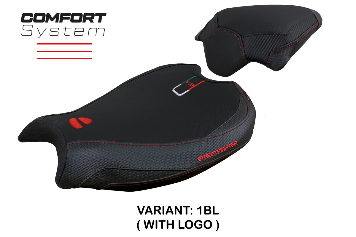 Tappezzeria Italia Ducati Streetfighter V2 2022-2024 Seat Cover Comfort in Black