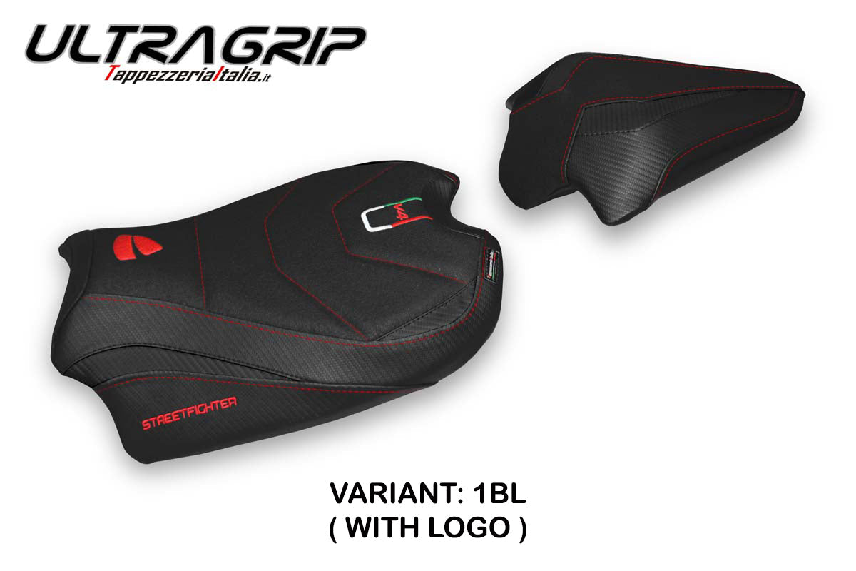 Tappezzeria Italia Ducati Streetfighter V4 2020-2024 Seat Cover Ultragrip in Black