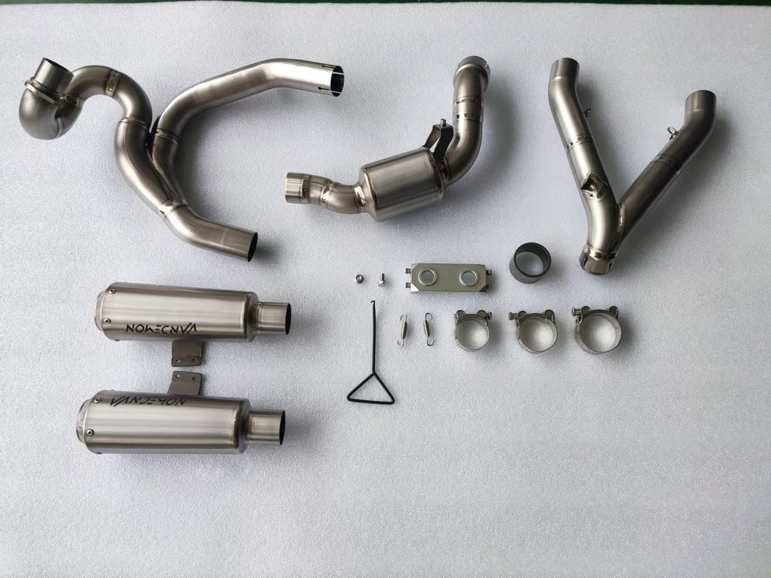 Vandemon Ducati Scrambler 1100 Pro 2021-24 Full Titanium Exhaust System DUC1100SCRTIEXBRA VA-127