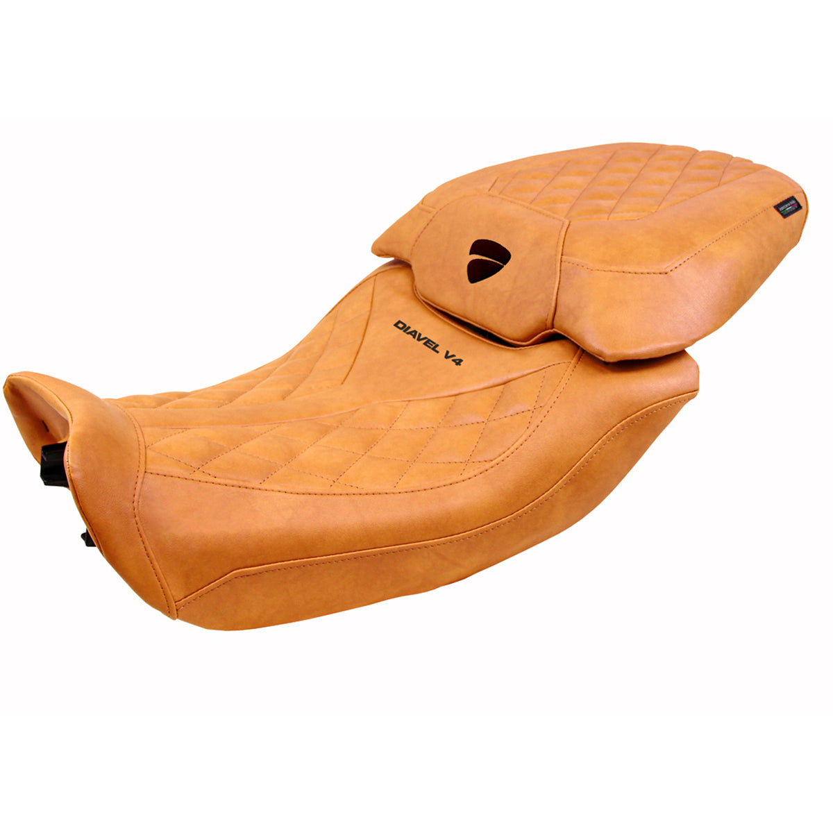 Tappezzeria Italia Ducati Diavel V4 2023-2025 Seat Cover Comfort Classic in Leather Camel