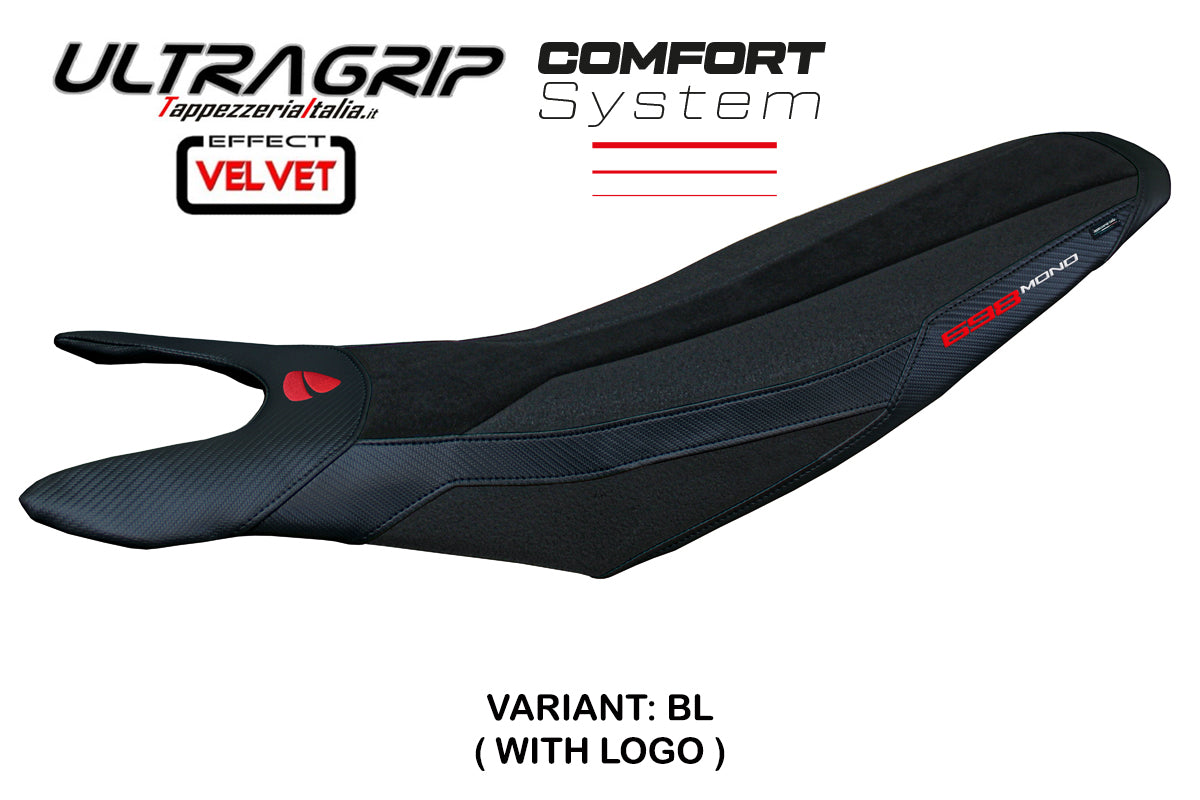 Tappezzeria Italia Ducati Hypermotard 698 Mono 2024-2025 Seat Cover Comfort in Ultragrip Black