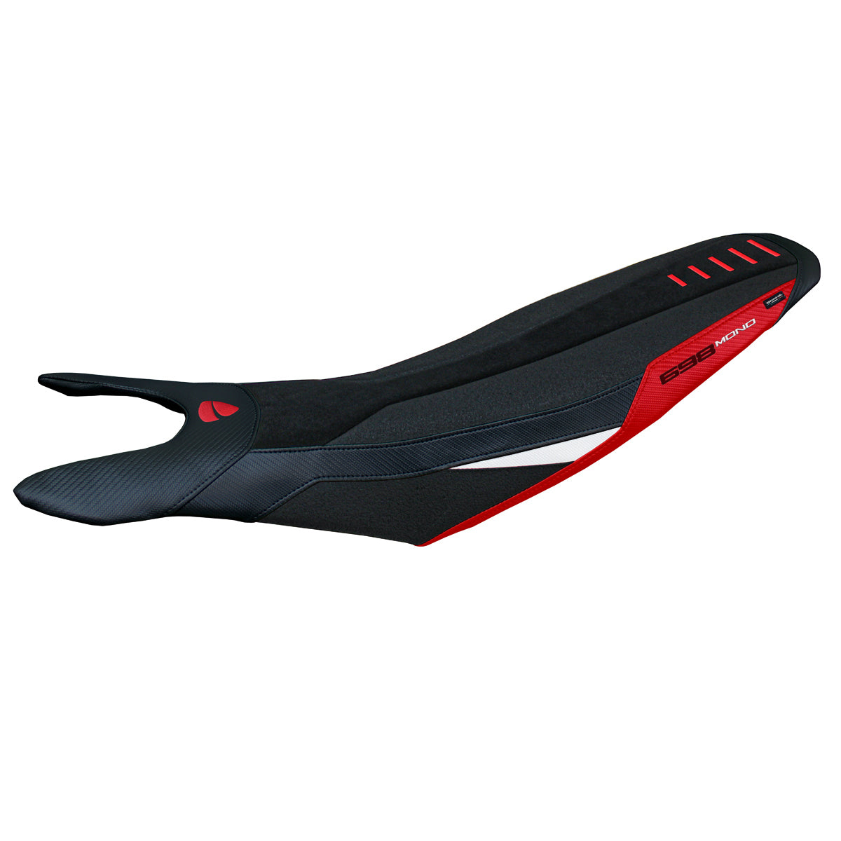 Tappezzeria Italia Ducati Hypermotard 698 2024-2025 Seat Cover Comfort Ultragrip in Red White