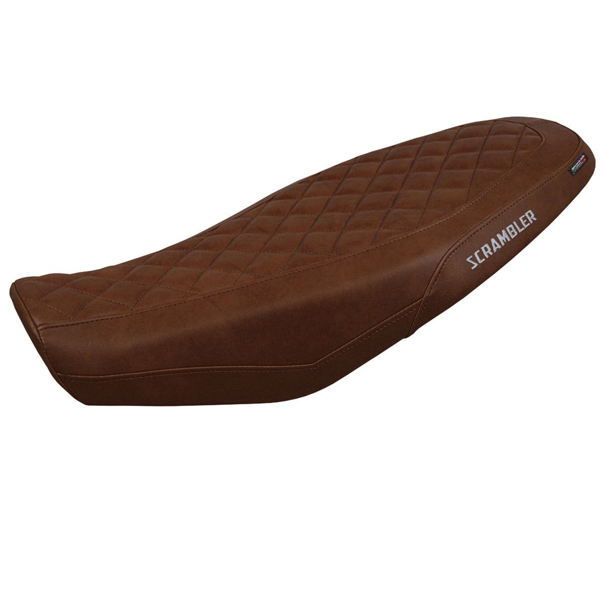 Tappezzeria Italia Ducati Scrambler 800 2023-2025 Seat Cover Comfort in Dark Brown Leather Look