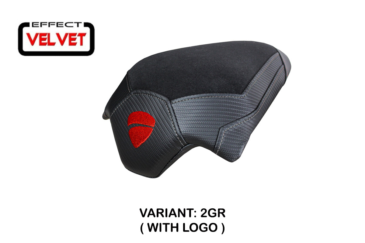 Tappezzeria Italia Ducati Streetfighter V4 Passenger 2020-2024 Seat Cover in Grey and Black SE