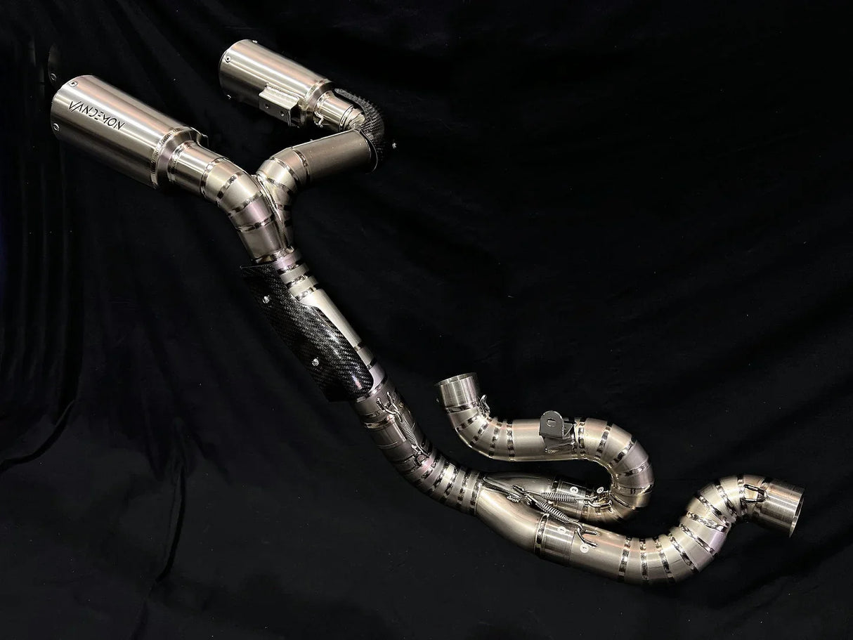Vandemon Ducati Panigale & Streetfighter V4 Titanium High Mount 3/4 Slip-On 2022-2024 DUCV4SFTIMUFHMB VA-35