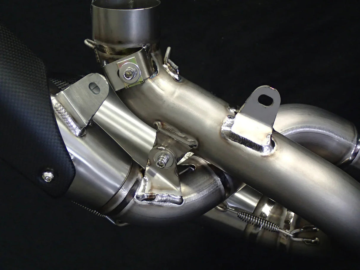 Vandemon Ducati Panigale & Streetfighter V4S/V4R Vandemon All Titanium Slip-On 2018-24 DUCV4SFTIMUFLMB VA-3